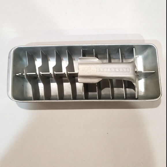 Vintage Quickube Metal ice try aluminum cube tray - Picture 1 of 9